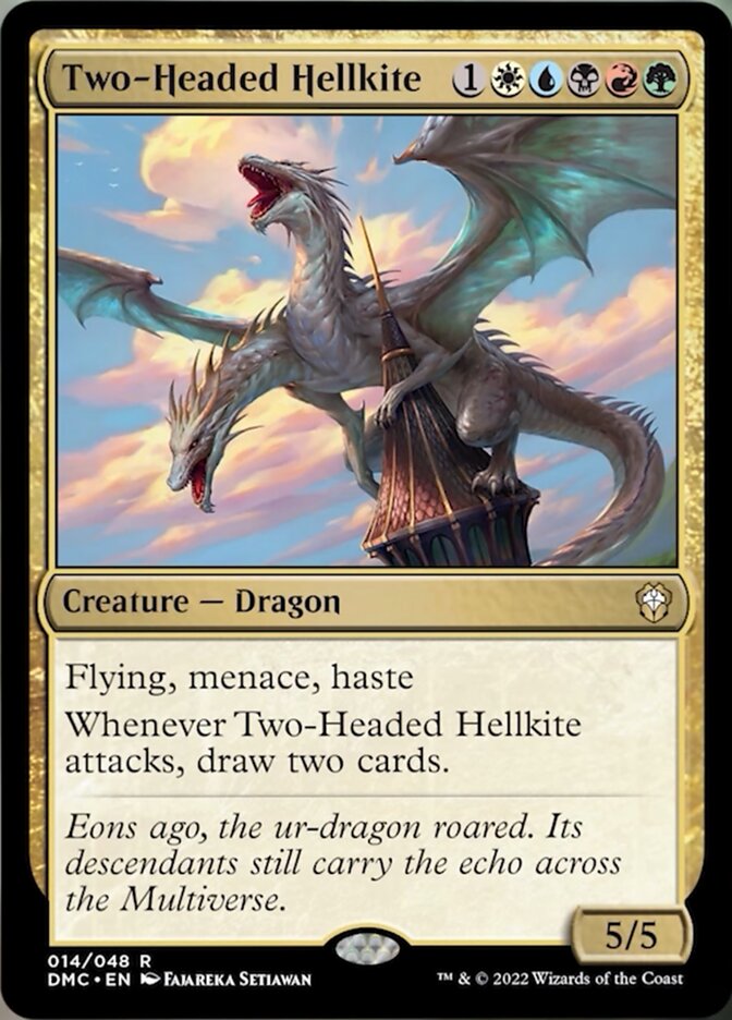 Two-Headed Hellkite [Dominaria United Commander] | Exor Games Truro