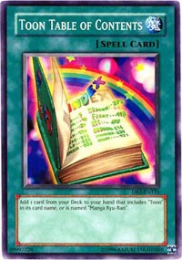 Toon Table of Contents [DB2-EN121] Common | Exor Games Truro
