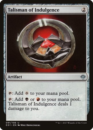 Talisman of Indulgence [Archenemy: Nicol Bolas] | Exor Games Truro