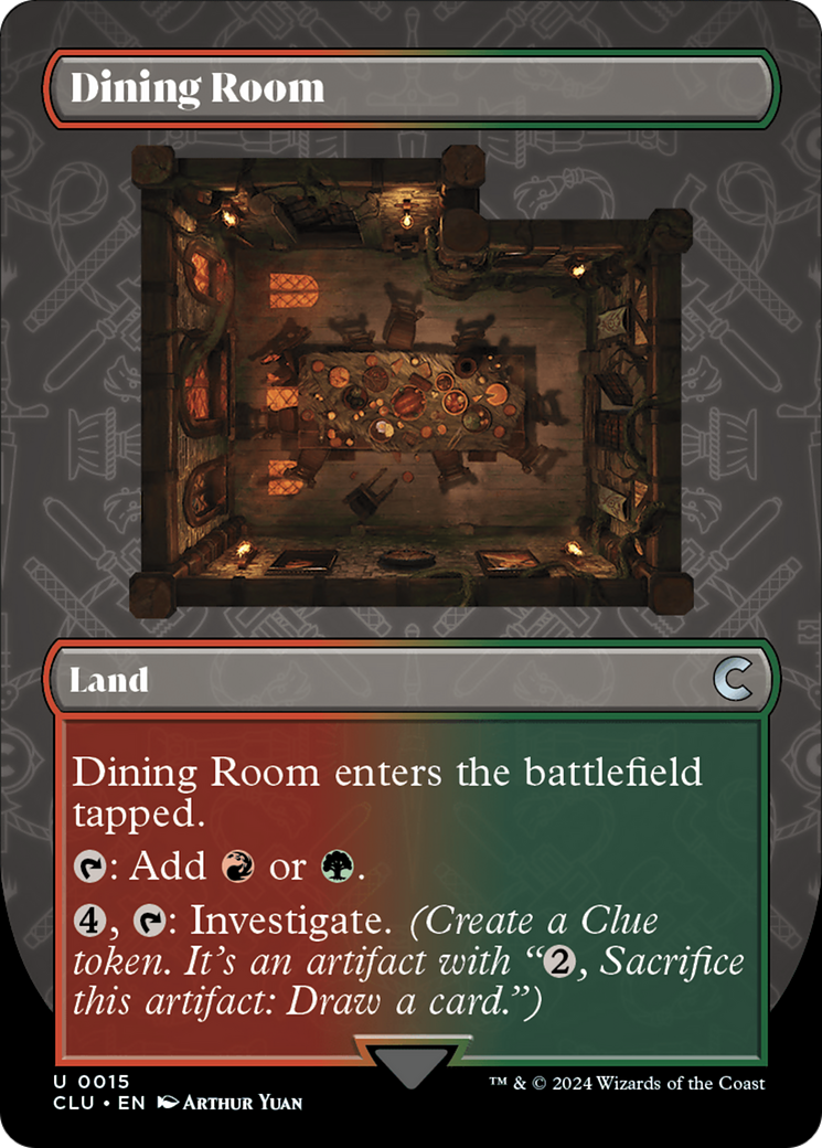 Dining Room (Borderless) [Ravnica: Clue Edition] | Exor Games Truro