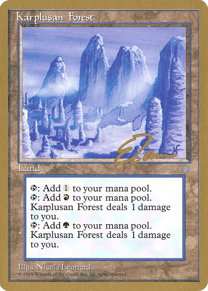Karplusan Forest (Eric Tam) [Pro Tour Collector Set] | Exor Games Truro