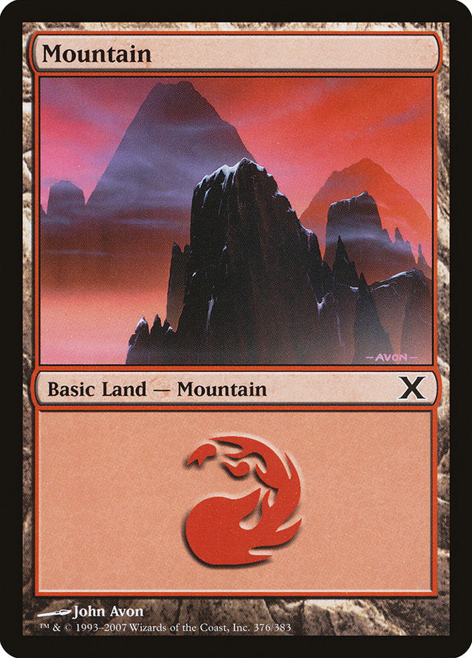 Mountain (376) [Tenth Edition] | Exor Games Truro