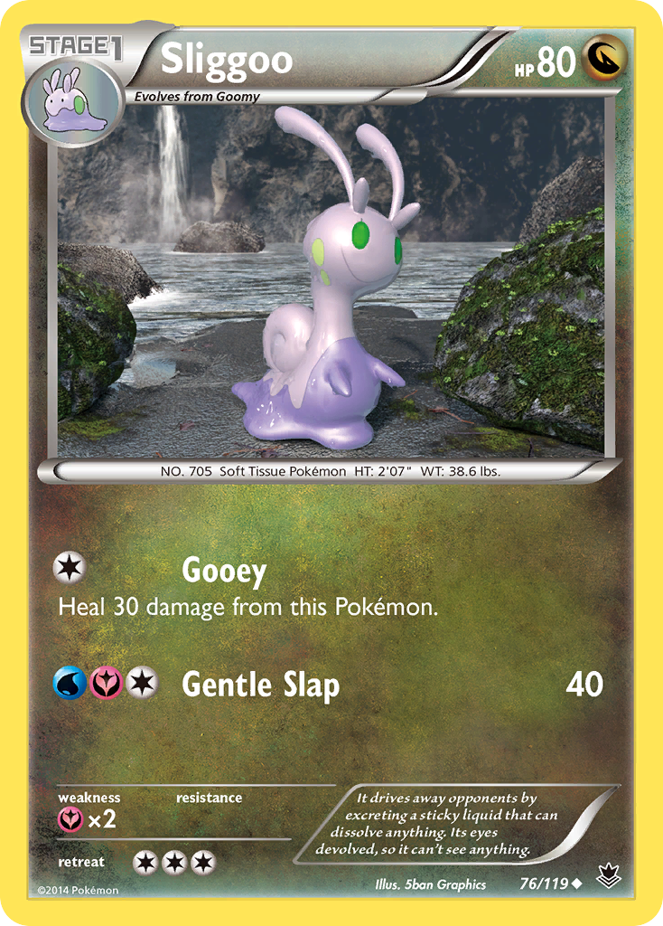 Sliggoo (76/119) [XY: Phantom Forces] | Exor Games Truro