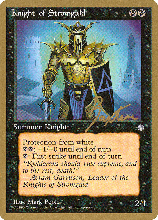Knight of Stromgald (George Baxter) [Pro Tour Collector Set] | Exor Games Truro