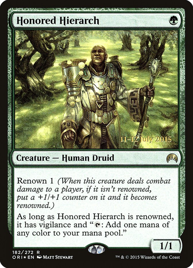 Honored Hierarch [Magic Origins Prerelease Promos] | Exor Games Truro