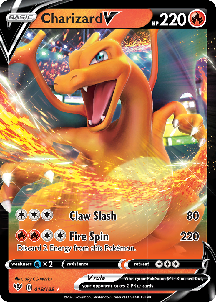 Charizard V (019/189) [Sword & Shield: Darkness Ablaze] | Exor Games Truro