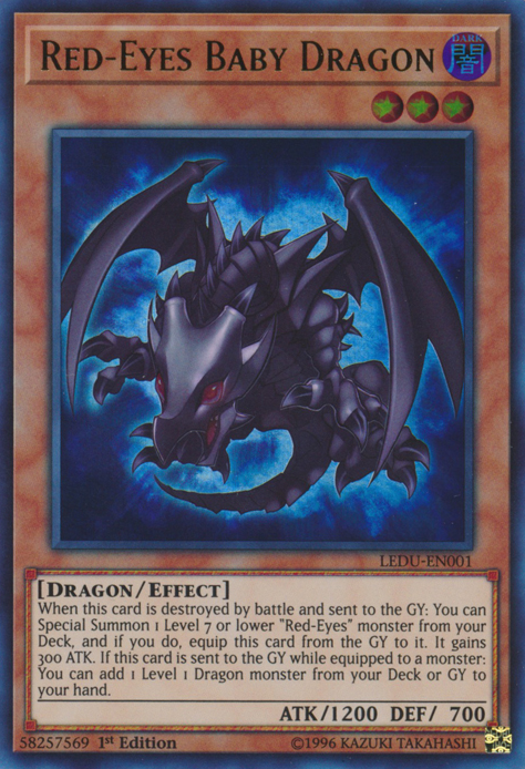 Red-Eyes Baby Dragon [LEDU-EN001] Ultra Rare | Exor Games Truro