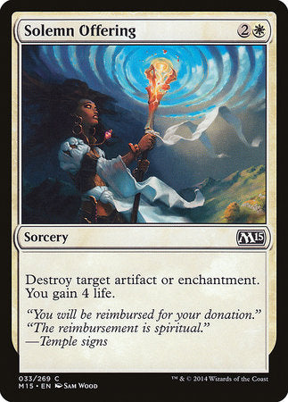 Solemn Offering [Magic 2015] | Exor Games Truro