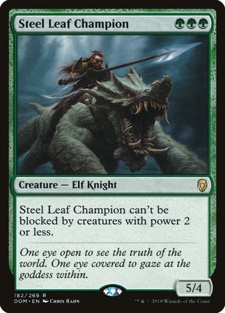 Steel Leaf Champion [Dominaria] | Exor Games Truro