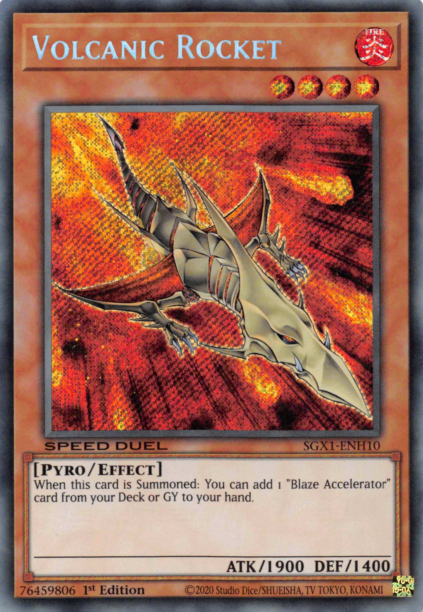 Volcanic Rocket [SGX1-ENH10] Secret Rare | Exor Games Truro