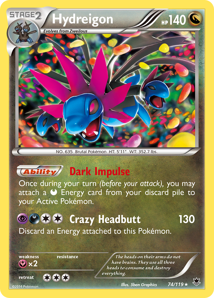 Hydreigon (74/119) [XY: Phantom Forces] | Exor Games Truro