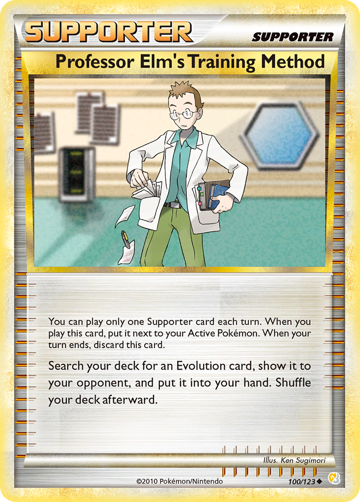 Professor Elm's Training Method (100/123) [HeartGold & SoulSilver: Base Set] | Exor Games Truro