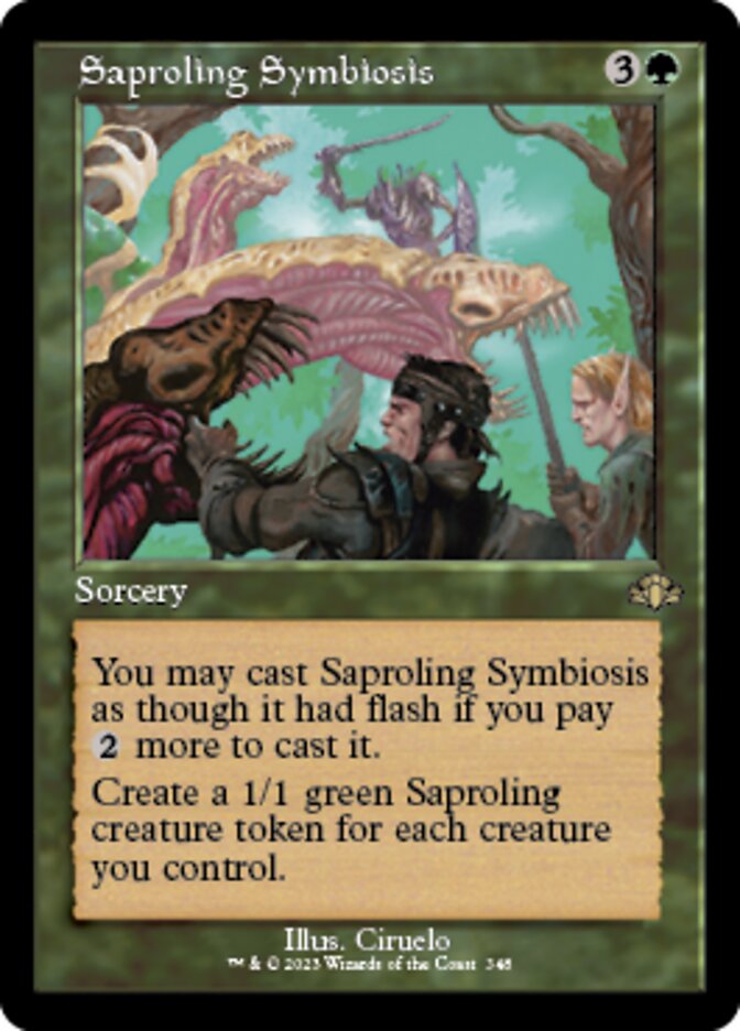 Saproling Symbiosis (Retro) [Dominaria Remastered] | Exor Games Truro