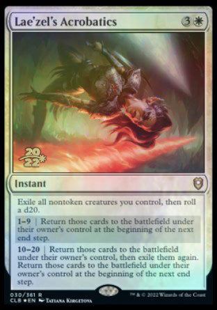 Lae'zel's Acrobatics [Commander Legends: Battle for Baldur's Gate Prerelease Promos] | Exor Games Truro