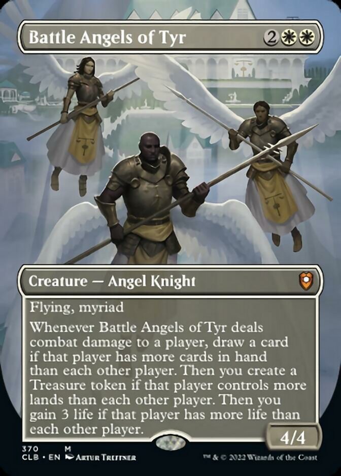 Battle Angels of Tyr (Borderless Alternate Art) [Commander Legends: Battle for Baldur's Gate] | Exor Games Truro