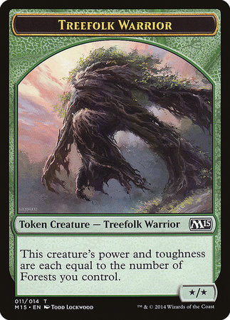 Treefolk Warrior Token [Magic 2015 Tokens] | Exor Games Truro