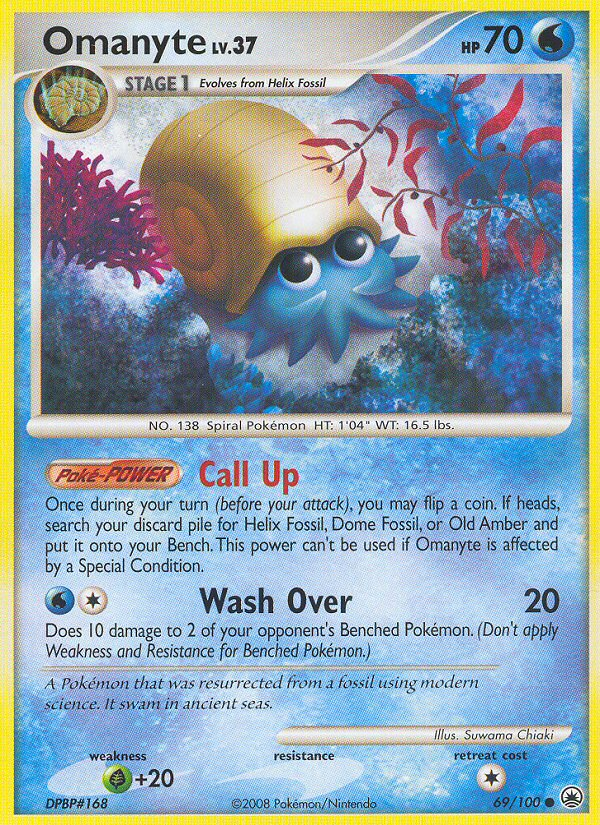 Omanyte (69/100) [Diamond & Pearl: Majestic Dawn] | Exor Games Truro