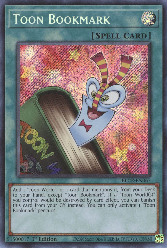 Toon Bookmark [BLCR-EN067] Secret Rare | Exor Games Truro