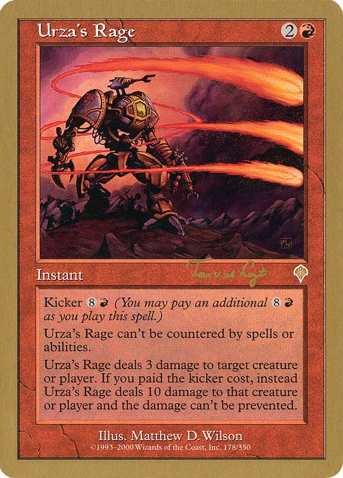 Urza's Rage (Tom van de Logt) [World Championship Decks 2001] | Exor Games Truro