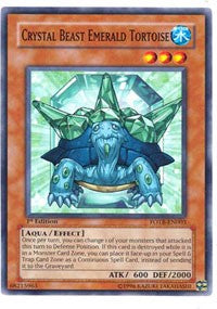 Crystal Beast Emerald Tortoise [FOTB-EN003] Common | Exor Games Truro