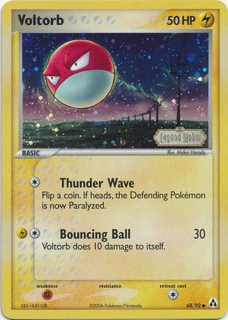 Voltorb (68/92) (Stamped) [EX: Legend Maker] | Exor Games Truro