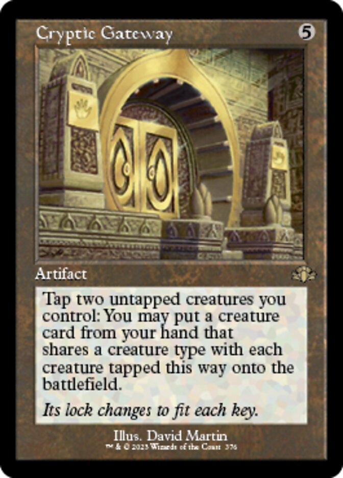 Cryptic Gateway (Retro) [Dominaria Remastered] | Exor Games Truro