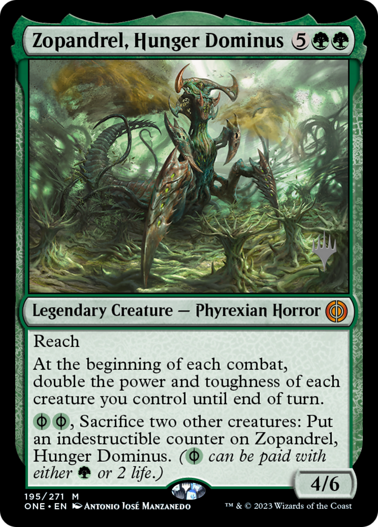 Zopandrel, Hunger Dominus (Promo Pack) [Phyrexia: All Will Be One Promos] | Exor Games Truro