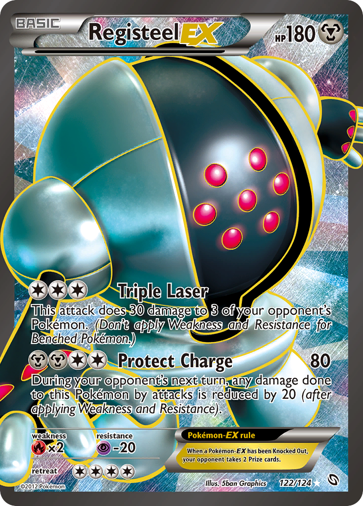 Registeel EX (122/124) [Black & White: Dragons Exalted] | Exor Games Truro