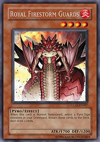 Royal Firestorm Guards [GLAS-EN087] Secret Rare | Exor Games Truro