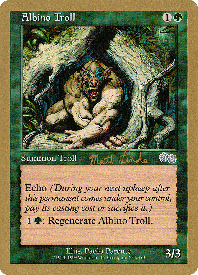 Albino Troll (Matt Linde) [World Championship Decks 1999] | Exor Games Truro