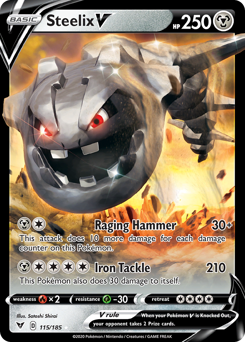 Steelix V (115/185) [Sword & Shield: Vivid Voltage] | Exor Games Truro