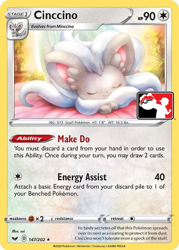 Cinccino (147/202) [Prize Pack Series One] | Exor Games Truro