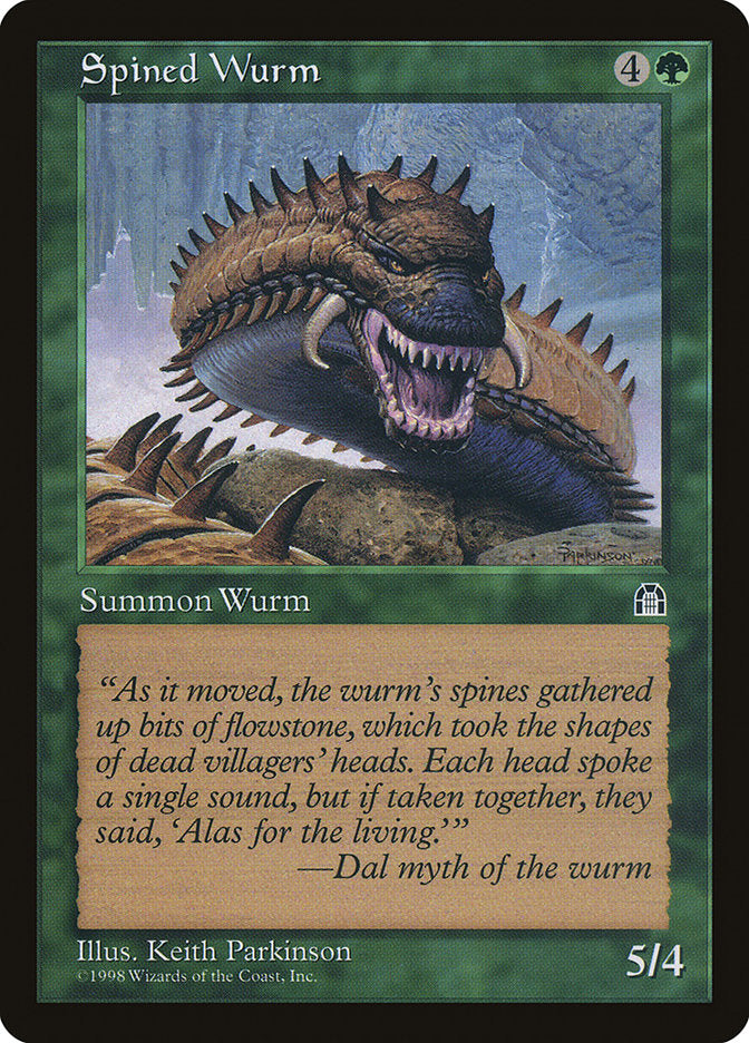 Spined Wurm [Stronghold] | Exor Games Truro