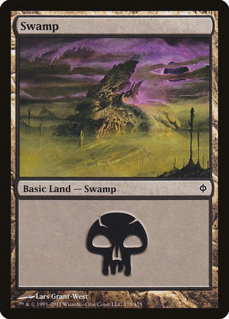 Swamp (170) [New Phyrexia] | Exor Games Truro