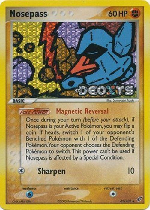 Nosepass (42/107) (Stamped) [EX: Deoxys] | Exor Games Truro