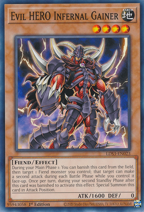 Evil HERO Infernal Gainer [LDS3-EN023] Common | Exor Games Truro