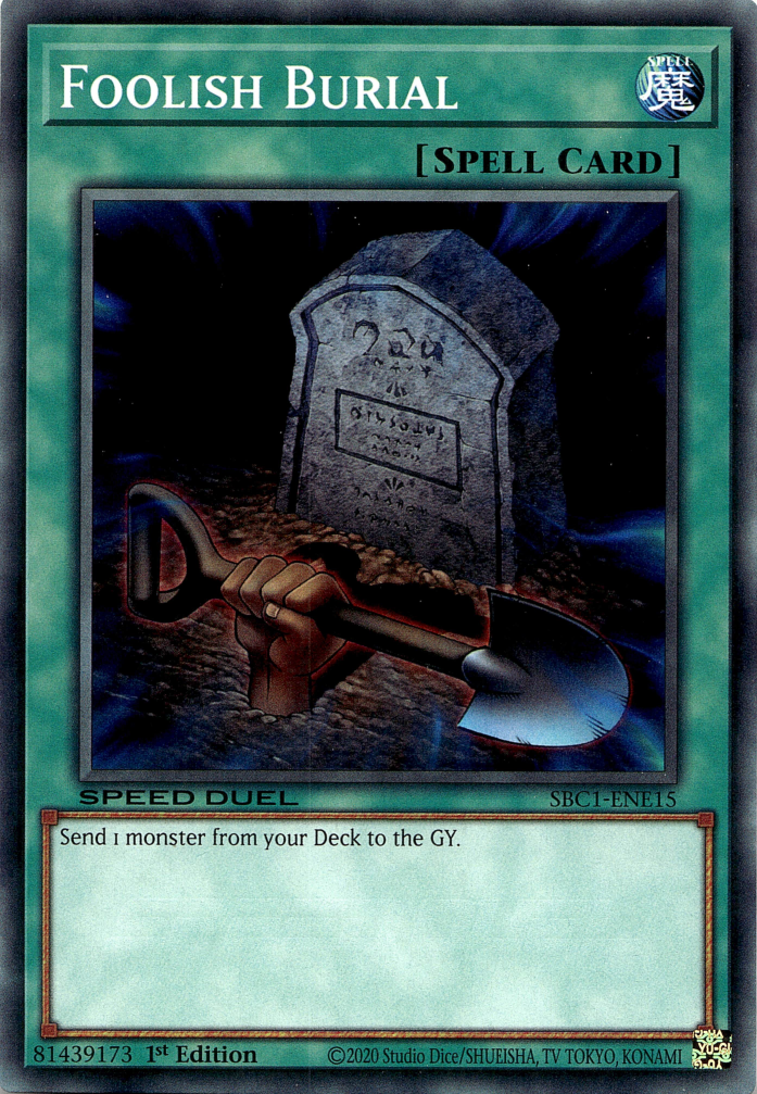 Foolish Burial [SBC1-ENE15] Common | Exor Games Truro