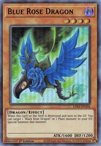 Blue Rose Dragon (Green) [LDS2-EN104] Ultra Rare | Exor Games Truro