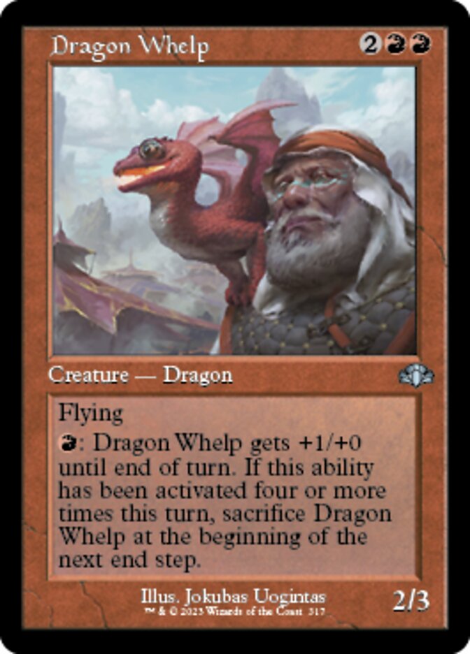 Dragon Whelp (Retro) [Dominaria Remastered] | Exor Games Truro