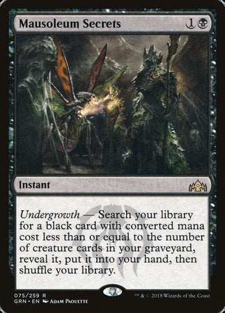 Mausoleum Secrets [Guilds of Ravnica] | Exor Games Truro