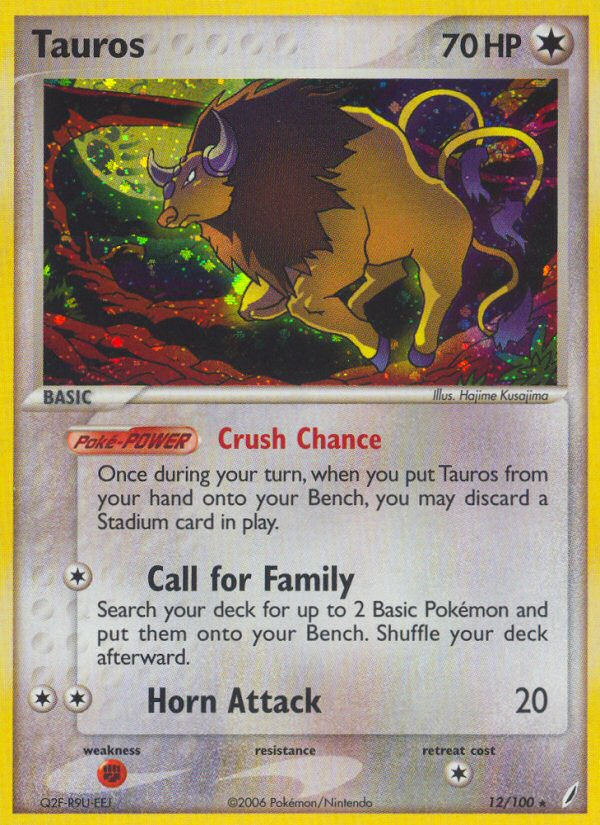 Tauros (12/100) [EX: Crystal Guardians] | Exor Games Truro