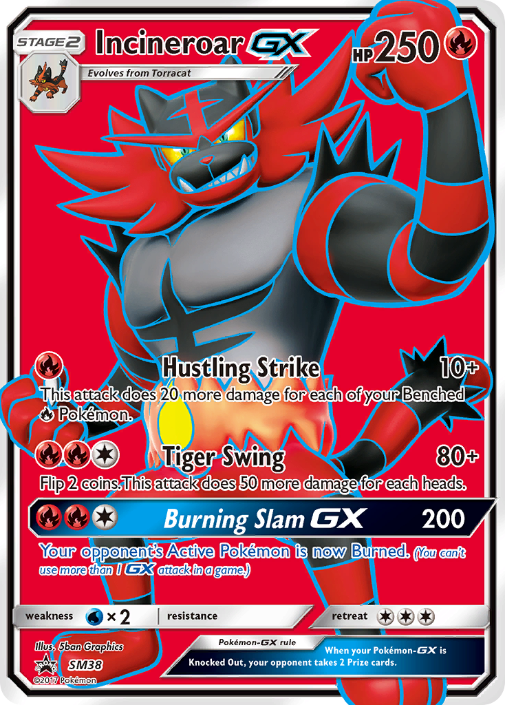 Incineroar GX (SM38) [Sun & Moon: Black Star Promos] | Exor Games Truro