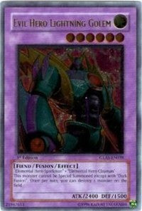 Evil Hero Lightning Golem (UTR) [GLAS-EN039] Ultimate Rare | Exor Games Truro