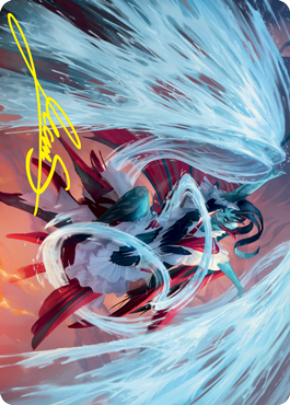 Torrent Sculptor Art Card (Gold-Stamped Signature) [Strixhaven: School of Mages Art Series] | Exor Games Truro
