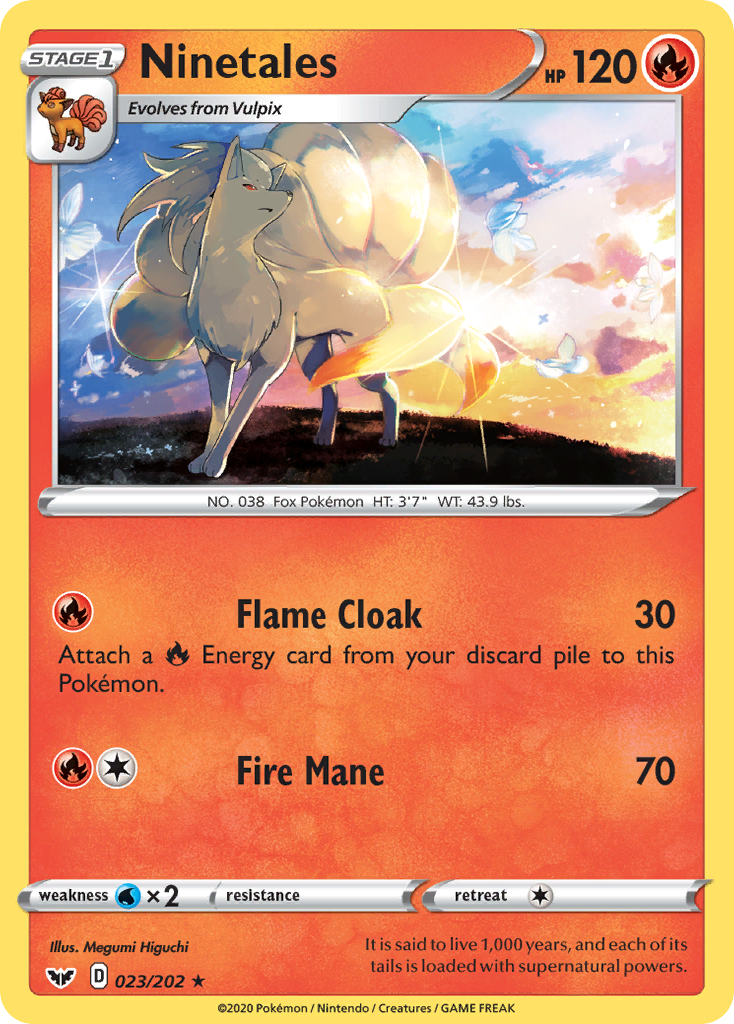 Ninetales (023/202) [Sword & Shield: Base Set] | Exor Games Truro