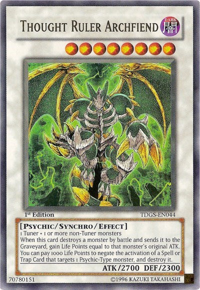 Thought Ruler Archfiend [TDGS-EN044] Ultra Rare | Exor Games Truro