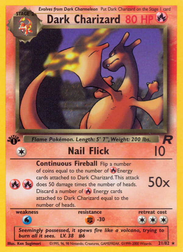 Dark Charizard (21/82) [Team Rocket 1st Edition] | Exor Games Truro