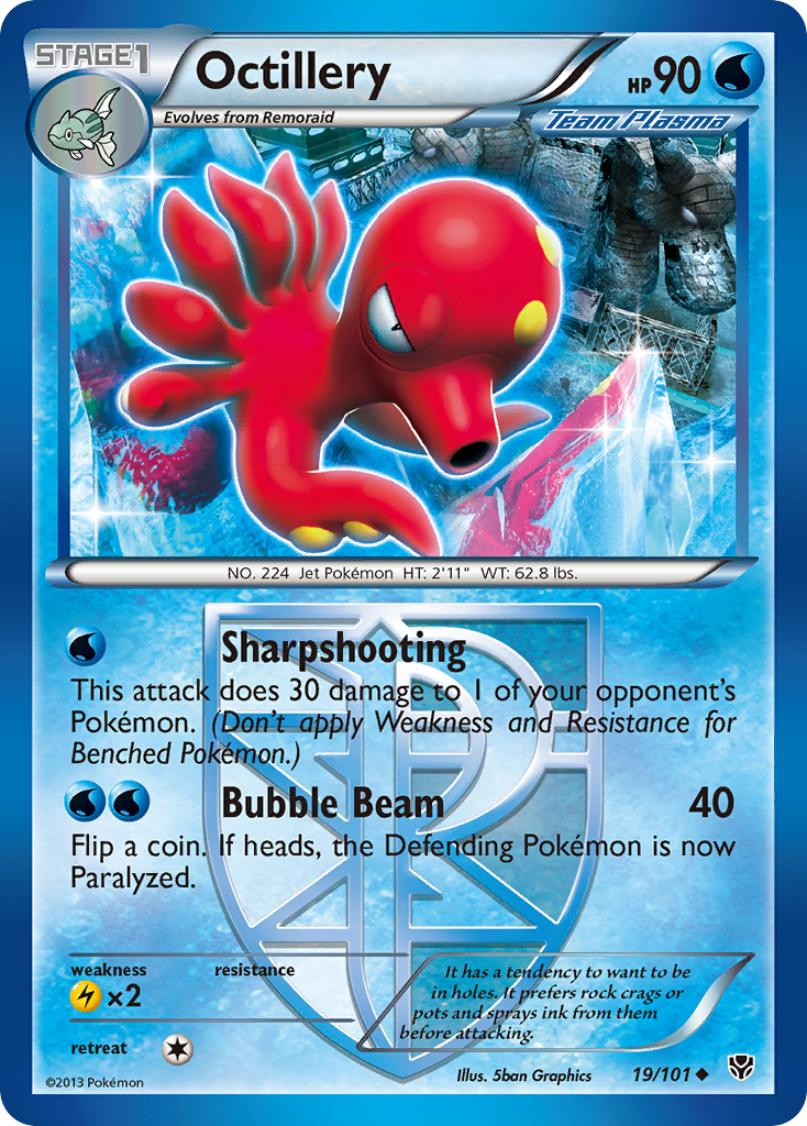 Octillery (19/101) [Black & White: Plasma Blast] | Exor Games Truro