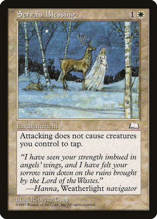 Serra's Blessing [Weatherlight] | Exor Games Truro