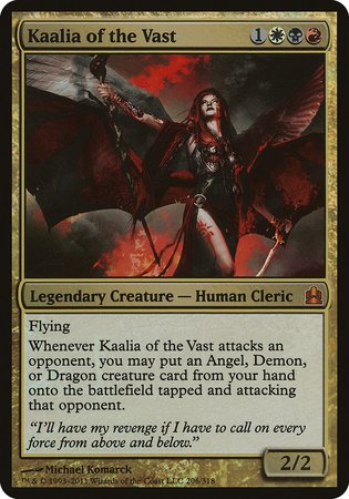 Kaalia of the Vast (Oversized) [Commander 2011 Oversized] | Exor Games Truro